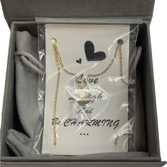 Gold Initial Necklace-14K Gold Plated - Picture 3 of 4